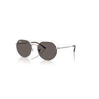 Ray-Ban Sunglasses Unisex Jack - Matte Silver Frame Grey Lenses 53-20