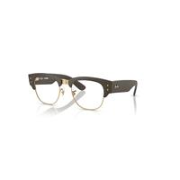 Ray-Ban Eyeglasses Unisex Mega Clubmaster Liteforce Optics Limited - Sand Brown Frame Clear Lenses Polarized 52-21