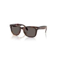 Ray-Ban Sunglasses Man Wayfarer Folding Classic - Havana Frame Grey Lenses 50-22