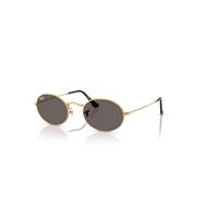 Ray-Ban Sunglasses Unisex Oval Flat Lenses - Arista Gold Frame Grey Lenses 51-21