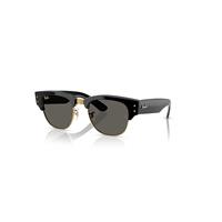 Ray-Ban Sunglasses Unisex Mega Clubmaster Blacked Out Collection - Black Frame Black Lenses 53-21