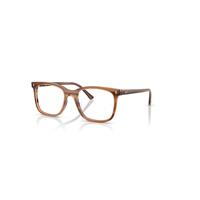 Ray-Ban Eyeglasses Unisex Rb5446 Optics - Striped Brown Frame Clear Lenses Polarized 53-19