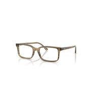 Ray-Ban Eyeglasses Unisex Rb5445 Optics - Striped Green Frame Clear Lenses Polarized 54-19