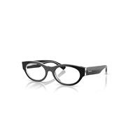 Ray-Ban Eyeglasses Unisex Rb5447 Optics - Black On Transparent Frame Clear Lenses Polarized 51-19