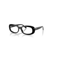 Ray-Ban Eyeglasses Woman Rb2221v Optics - Black Frame Clear Lenses Polarized 53-18
