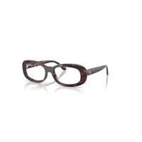 Ray-Ban Eyeglasses Woman Rb2221v Optics - Havana Frame Clear Lenses Polarized 53-18