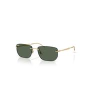 Ray-Ban Sunglasses Unisex Rb3768 - Arista Gold Frame Green Lenses 56-17