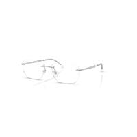 Ray-Ban Eyeglasses Unisex Rb3768v Optics - Silver Frame Clear Lenses Polarized 56-17