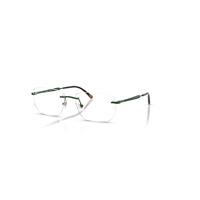 Ray-Ban Eyeglasses Unisex Rb3768v Optics - Green Frame Clear Lenses Polarized 56-17