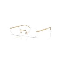 Ray-Ban Eyeglasses Unisex Rb3767v Optics - Arista Gold Frame Clear Lenses Polarized 50-18