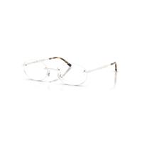 Ray-Ban Eyeglasses Unisex Rb3767v Optics - White Frame Clear Lenses Polarized 52-18
