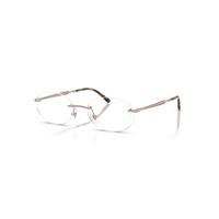 Ray-Ban Eyeglasses Unisex Rb3767v Optics - Light Pink Frame Clear Lenses Polarized 50-18