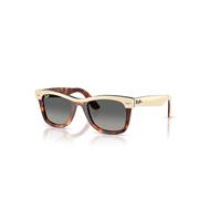 Ray-Ban Sunglasses Unisex Wayfarer Street Neat - Beige Havana Frame Grey Lenses 50-22