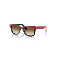 Ray-Ban Sunglasses Unisex Wayfarer Street Neat - Red On Black Frame Brown Lenses 50-22