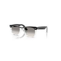 Ray-Ban Sunglasses Unisex Wayfarer Street Neat - Black On Transparent Frame Grey Lenses 50-22