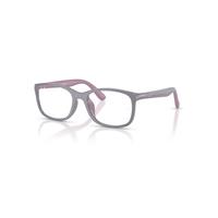 Ray-Ban Eyeglasses Unisex Rb1644 Optics Kids Bio-based - Purple On Rubber Pink Frame Clear Lenses Polarized 46-16
