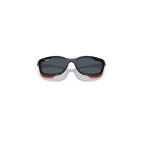 Ray-Ban Clipon Unisex Rb1644 Clip-on Kids Bio-based - Blue On Rubber Red Frame Grey Lenses 46-16