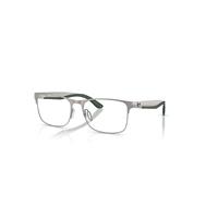 Ray-Ban Eyeglasses Unisex Rb7550 Optics - Gunmetal Frame Clear Lenses Polarized 55-18