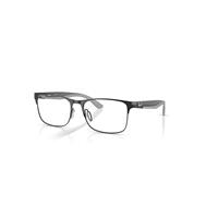 Ray-Ban Eyeglasses Unisex Rb7550 Optics - Black Frame Clear Lenses Polarized 55-18