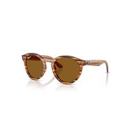 Ray-Ban Sunglasses Unisex 2180 Reverse - Striped Havana Frame Brown Lenses Polarized 52-22