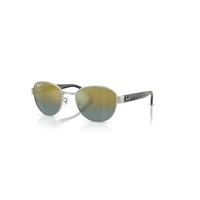 Ray-Ban Sunglasses Unisex Rb3766ch Chromance - Striped Grey Frame Gold Lenses Polarized 56-20