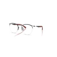 Ray-Ban Eyeglasses Unisex Rb7553 Optics - Black Frame Clear Lenses Polarized 52-20