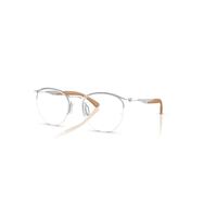 Ray-Ban Eyeglasses Unisex Rb7553 Optics - Silver Frame Clear Lenses Polarized 50-20