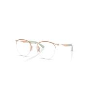 Ray-Ban Eyeglasses Unisex Rb7553 Optics - Rose Gold Frame Clear Lenses Polarized 50-20