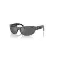 Ray-Ban Sunglasses Unisex Balorama Kids Bio-based - Black Frame Silver Lenses 55-16