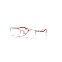 Ray-Ban Eyeglasses Unisex Rb7551 Optics - Silver Frame Clear Lenses Polarized 56-19