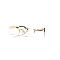 Ray-Ban Eyeglasses Unisex Rb7551 Optics - Arista Gold Frame Clear Lenses Polarized 54-19