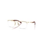Ray-Ban Eyeglasses Unisex Rb7552 Optics - Arista Gold Frame Clear Lenses Polarized 52-19