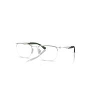 Ray-Ban Eyeglasses Unisex Rb7552 Optics - Silver Frame Clear Lenses Polarized 52-19