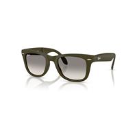 Ray-Ban Sunglasses Man Wayfarer Folding Classic Online Only Limited - Matte Military Green Frame Grey Lenses 50-22