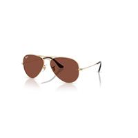 Ray-Ban Sunglasses Unisex Aviator Large Metal - Arista Gold Frame Red Lenses 58-14