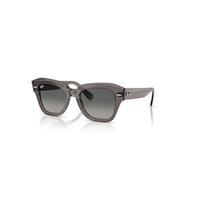 Ray-Ban Sunglasses Unisex State Street - Transparent Grey Frame Grey Lenses 49-20