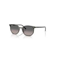 Ray-Ban Sunglasses Unisex Elliot - Striped Grey Frame Grey Lenses Polarized 52-19