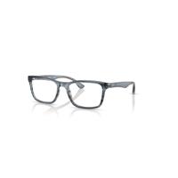 Ray-Ban Eyeglasses Unisex Rb5279 Optics - Striped Blue Frame Clear Lenses Polarized 55-18