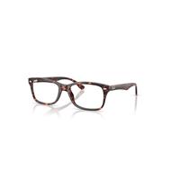 Ray-Ban Eyeglasses Unisex Rb5228 Optics - Havana Red Tortoiseshell Frame Clear Lenses Polarized 50-17
