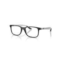 Ray-Ban Eyeglasses Unisex Rb8903 Optics - Matte Grey On Light Carbon Frame Clear Lenses Polarized 55-18