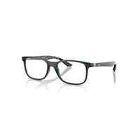 Ray-Ban Eyeglasses Unisex Rb8903 Optics - Dark Carbon On Texture White Frame Clear Lenses Polarized 53-18
