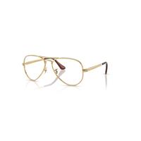 Ray-Ban Eyeglasses Unisex Aviator Max Optics - Arista Gold Frame Clear Lenses Polarized 58-16