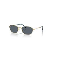 Ray-Ban Sunglasses Woman Rb3749 - Arista Gold Frame Blue Lenses 55-18