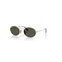 Ray-Ban Sunglasses Unisex Rb3775m Scuderia Ferrari Collection - Silver Frame Green Lenses 54-20