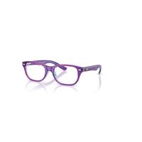 Ray-Ban Eyeglasses Children Rb1555 Optics Kids - Transparent Violet & Light Blue Frame Clear Lenses Polarized 46-16