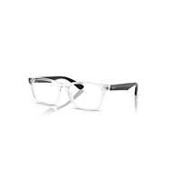 Ray-Ban Eyeglasses Unisex Rb7025 Optics - Black Frame Clear Lenses Polarized 53-17