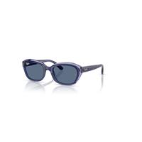 Ray-Ban Sunglasses Children State Street Kids - Top Violet On Transparent Violet Frame Blue Lenses 48-17
