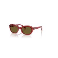 Ray-Ban Sunglasses Children State Street Kids - Top Red & Orange & Light Purple Frame Brown Lenses 48-17