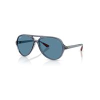 Ray-Ban Sunglasses Unisex Scuderia Ferrari Monza Ltd | Rb4125m - Transparent Blue Frame Blue Lenses Polarized 57-14