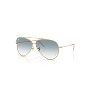 Ray-Ban Sunglasses Unisex Aviator Reverse - Arista Gold Frame Blue Lenses 62-11